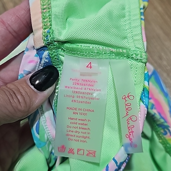 Lilly Pulitzer Lagoon Sarong Bottom Bennet Blue Surf Gypsea - Picture 2 of 3